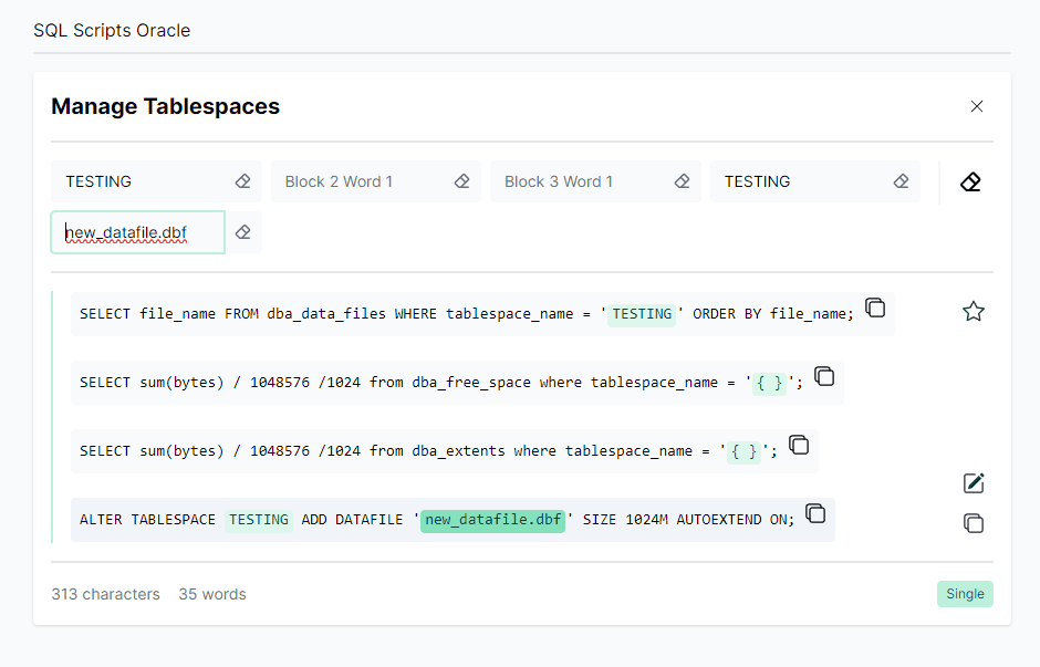 "Image showing a template card with code blocks"